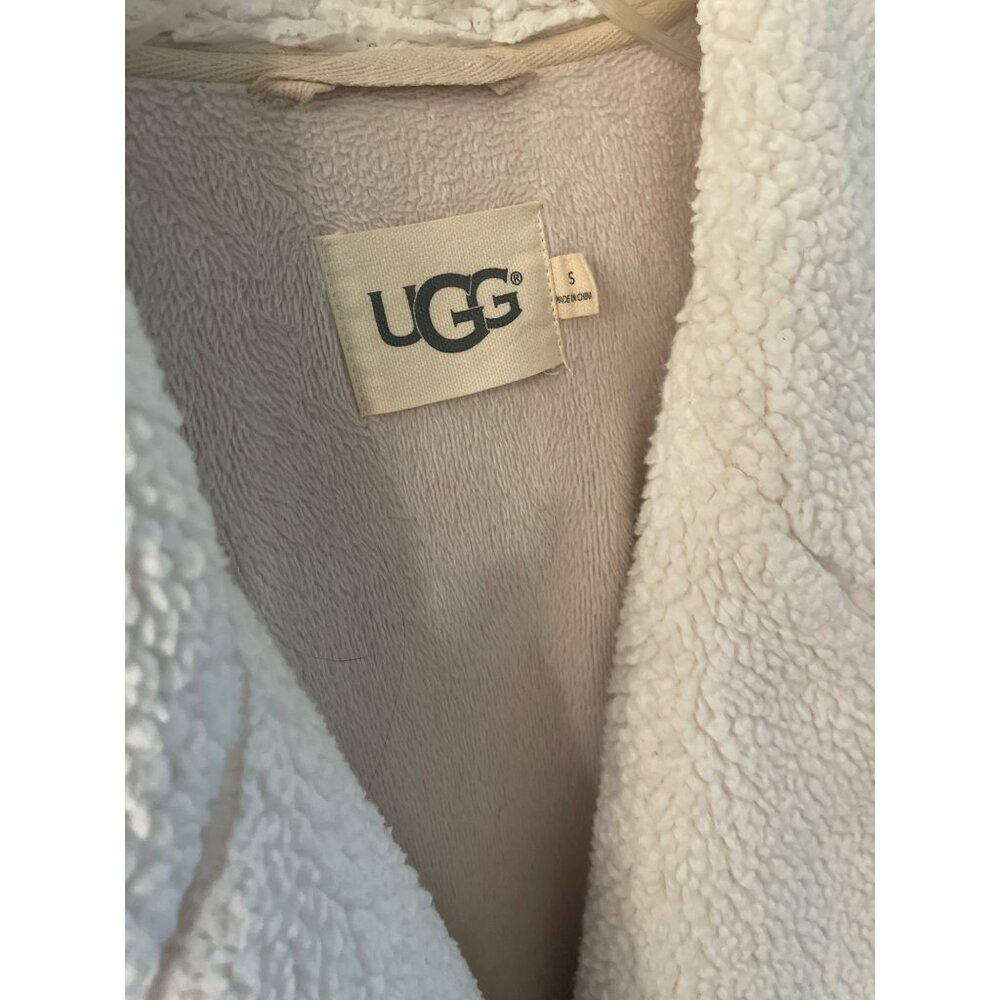 UGG Australia, oatmeal heather Duffield  94% cotton Bathrobe SZ S - Picture 3 of 8